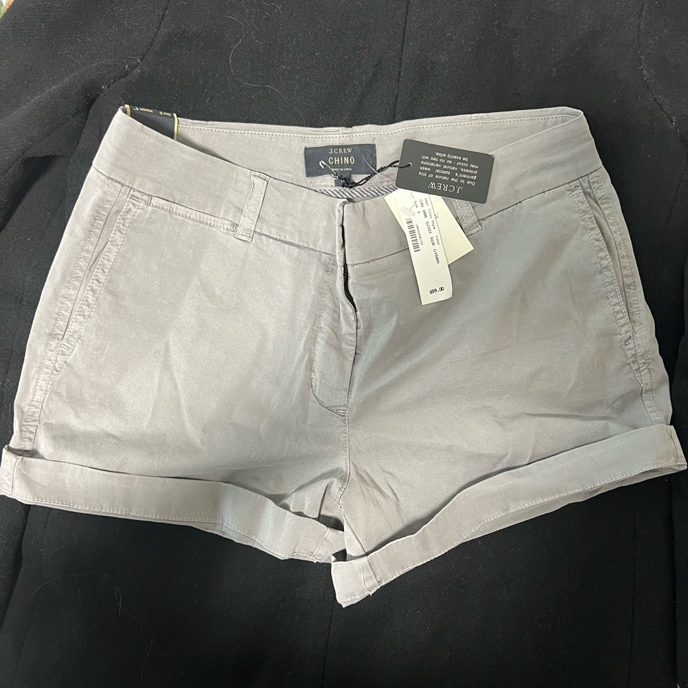 J. Crew Women's Light Gray Chino Shorts